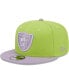 Фото #1 товара Men's Neon Green, Lavender Las Vegas Raiders Two-Tone Color Pack 9FIFTY Snapback Hat