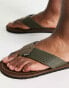 Barbour toeman beach sandals in olive Зеленый, EU 39/40 - фото #6