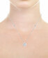 ფოტო #4 პროდუქტის Bubbles by EFFY® Diamond Bezel 18" Pendant Necklace (1/2 ct. t.w.) in 14k White, Yellow or Rose Gold
