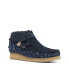 Фото #2 товара Clarks Wallabee Boot 26168706 Womens Blue Suede Lace Up Chukkas Boots