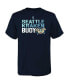 ფოტო #2 პროდუქტის Big Boys Deep Sea Blue Seattle Kraken Mascot Head T-shirt