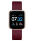 Air 3 Unisex Heart Rate Merlot Strap Smart Watch 40mm