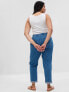 Mid Rise Easy Denim Utility Jeans