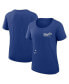 Фото #1 товара Women's Royal Kansas City Royals Authentic Collection Performance Scoop Neck T-Shirt