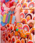 Фото #5 товара Носки женские SOCK CANDY оранжевые с цветочным узором
