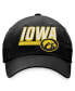 Men's Black Iowa Hawkeyes Slice Adjustable Hat