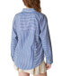 Фото #2 товара Women's Striped Oversized Seamed Shirt