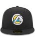 Фото #3 товара Men's Black West Michigan Whitecaps Authentic Collection Alternate Logo 59FIFTY Fitted Hat