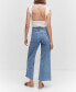 Фото #3 товара Women's High Waist Culotte Jeans