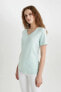 Фото #3 товара Футболка Defacto Slim Fit Neck Shortsleeve