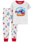 Фото #1 товара Toddler 2-Piece Sesame Street 100% Snug Fit Cotton Pajamas 5T