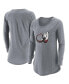 Фото #1 товара Women's Gray Colorado Mammoth Primary Logo Tri-Blend Long Sleeve T-shirt