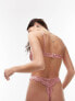 Фото #3 товара Topshop Mya flower lace underwire bra in pink