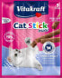 Фото #1 товара Лакомство для кошек Vitakraft CAT STICK MINI с камбалой и омега-3