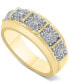 Фото #1 товара Men's Diamond Multi Halo Cluster Ring (3/4 ct. t.w.) in 10k Gold