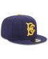 ფოტო #4 პროდუქტის Men's Navy Brooklyn Cyclones Authentic Collection Alternate Logo 59FIFTY Fitted Hat