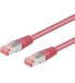 Wentronic CAT 6 Patch Cable S/FTP (PiMF) - magenta - 10m - 10 m - Cat6 - S/FTP (S-STP) - RJ-45 - RJ-45