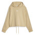 Фото #1 товара Puma T7 Hoodie Womens Beige Casual Outerwear 62146884