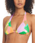 ფოტო #1 პროდუქტის Women's Printed Slider Triangle Bikini Top