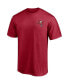 ფოტო #3 პროდუქტის Men's Red Tampa Bay Buccaneers #1 Dad T-shirt