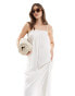 Фото #2 товара Pretty Lavish strappy oversized midaxi dress in cream