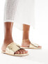 Фото #1 товара Glamorous weave slides in gold