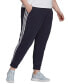 Фото #4 товара Essentials Plus Size 3-Stripe Tapered Pants