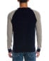 Scott & Scott London Contrast Wool & Cashmere-Blend Sweater Men's Blue L