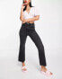 Фото #1 товара Stradivarius crop flare jean in black