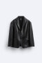 Oversize leather effect blazer - limited edition