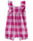 Фото #5 товара Baby Plaid Romper Made With LENZING™ ECOVERO™ 6M