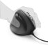 Hama EMW-500L Wireless Mouse for Left-Handed Users, Ergonomic Mouse Mat, Comfort Wrist Rest (Dimensions 200 x 230 x 21 mm) Black