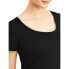 Oh! Mamma T-Shirt Small Womens Black Scoop Neck Short Sleeves Tunic Length Solid