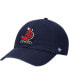 ფოტო #2 პროდუქტის Men's Navy St. Louis Cardinals Logo Cooperstown Collection Clean Up Adjustable Hat