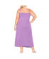 Фото #3 товара Plus Size Lace Trim Maxi Sleep Dress