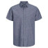 JACK & JONES Summer Linen short sleeve shirt Голубой, S - фото #2