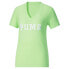 Puma Varsity Bloom Logo Crew Neck Short Sleeve T-Shirt Womens Size S Casual Top