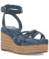 Фото #1 товара Women's Loressa Strappy Platform Wedge Sandals