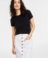 Фото #3 товара Юбка джинсовая с карманами On 34th для женщин, созданная для Macy's