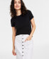 ფოტო #3 პროდუქტის Women's Patch Pocket Denim Skirt, Created for Macy's