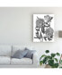 Фото #3 товара Melissa Wang Flowers in Grey V Canvas Art - 37" x 49"