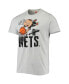 Фото #3 товара Men's Ash Brooklyn Nets NBA x Rugrats Tri-Blend T-shirt