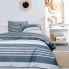 Фото #1 товара Bettbezug fr 2 Personen TODAY 240 x 200 cm 100 % Baumwolle Blau und Wei