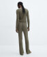 ფოტო #2 პროდუქტის Women's Lurex-Knit Flared Pants