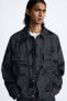 Jacquard denim jacket