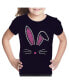 ფოტო #2 პროდუქტის Girls Word Art T-shirt - Bunny Ears