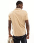 Фото #4 товара Polo Ralph Lauren icon logo pima cotton polo slim fit in camel marl