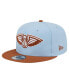 Фото #1 товара Men's Light Blue/Brown New Orleans Pelicans 2-Tone Color Pack 9Fifty Snapback Hat