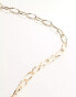 Фото #2 товара ASOS DESIGN necklace with molten chain link design in gold tone