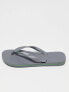 Фото #2 товара Havaianas Brasil Logo flip flops in grey